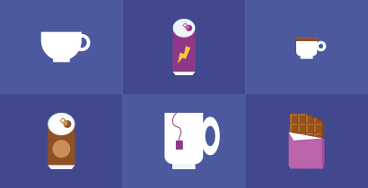Caffeine levels in different foods and drinks