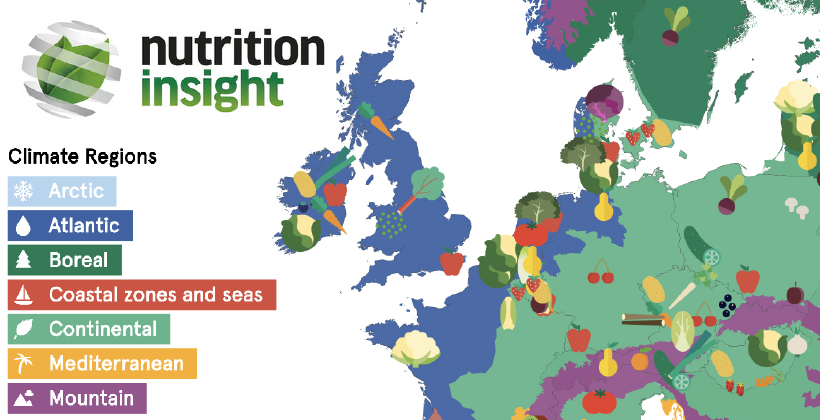 New fruit and vegetable map details fresh produce consumption across Europe