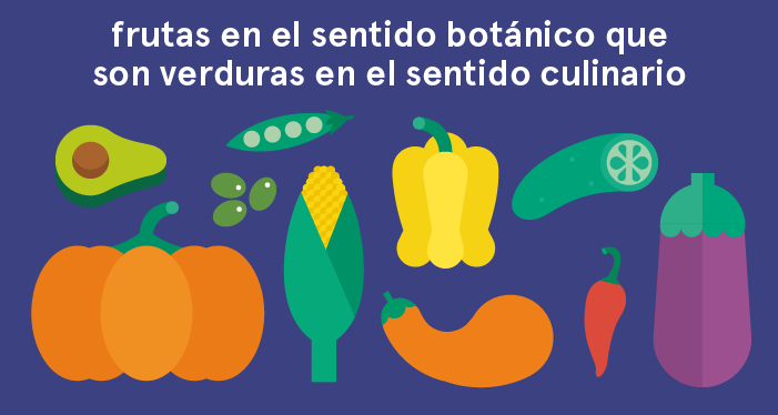 Frutas botánicas que culinariamente se consideran vegetales