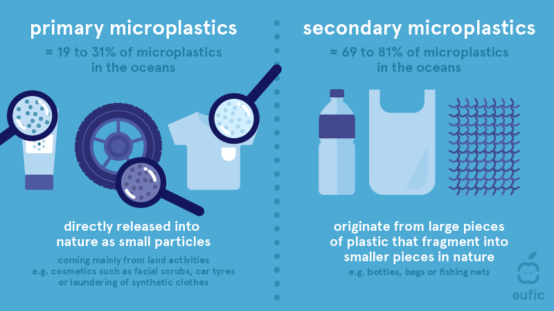 Primary and secondary microplastics