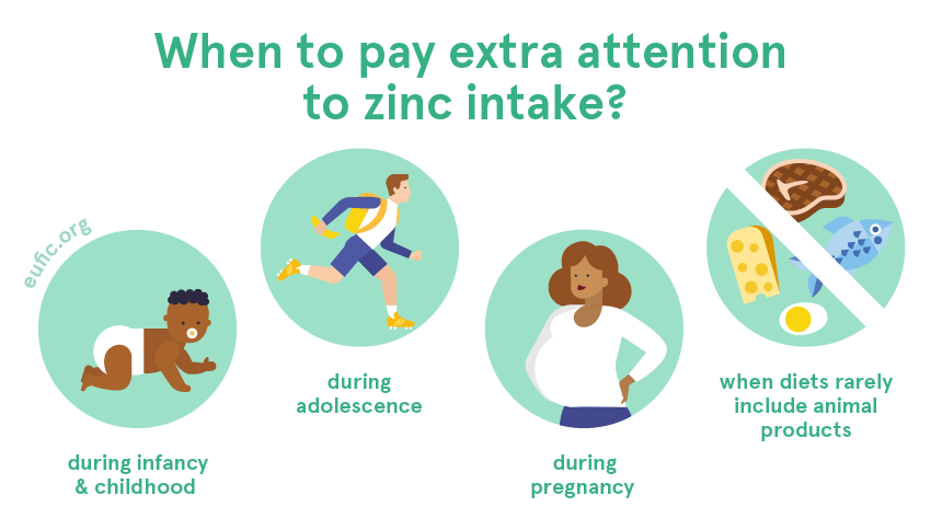 when to pay extra attention to zinc intake
