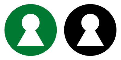 Logotipo de la cerradura